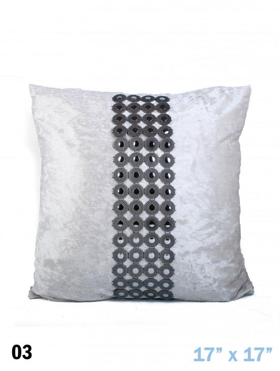 VELVET & BUTTONS CUSHION & FILLER